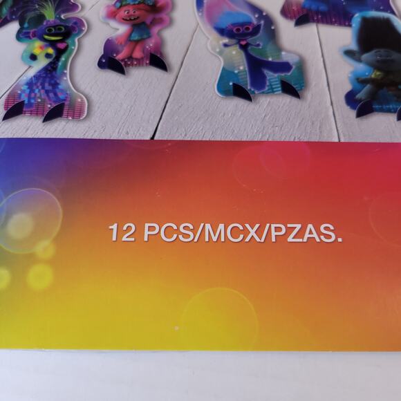 Trolls World Tour Party Decor Set Backdrop, Table Centerpieces, Favor Boxes Lot - Picture 6 of 16